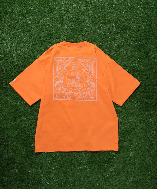 【一部再入荷】TES BANDANA EMB BIG T-SHIRT / ビッグシルエットTシャツ