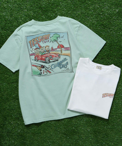 《5月上旬お届け予定》TES 90s SURF TRIP DESIGN T-shirts / Tシャツ