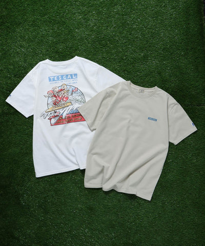 《5月上旬お届け予定》TES 90s SURFIN DESIGN T-shirts / Tシャツ