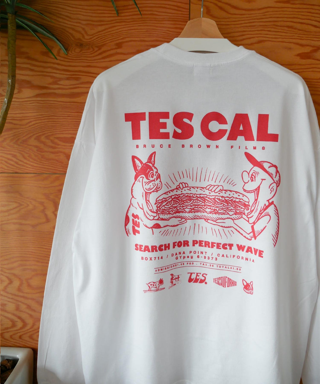 WEB / FLAG SHOP限定】TES CAL DINER LONG SLEEVE T | オーバー