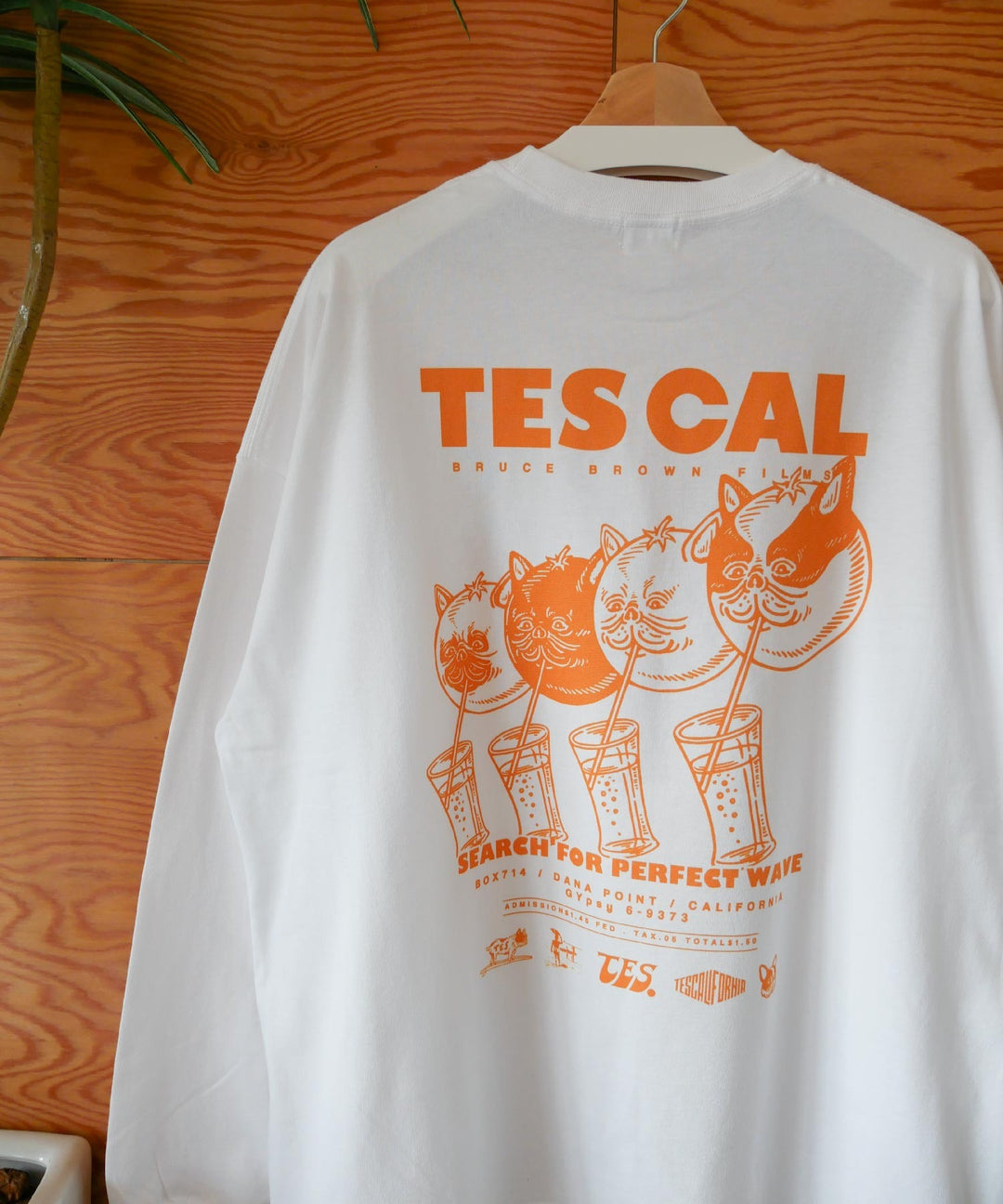 【WEB / Flag SHOP限定】TES Cal DINER Long Sleeve T /オーバーサイズ・ビッグシルエット・ロンT 43 Yellow / S