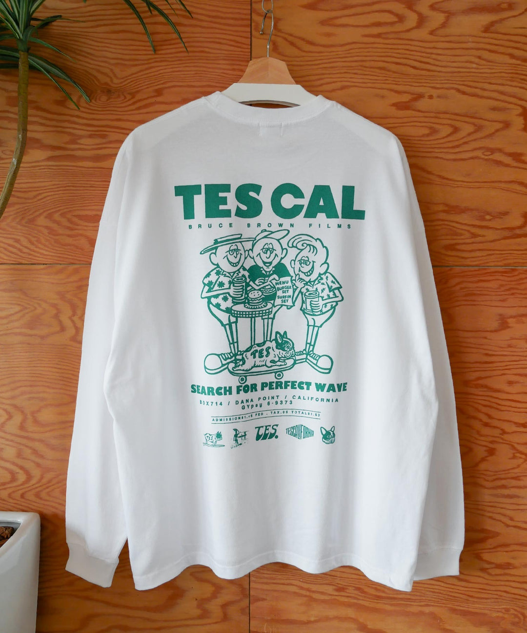 WEB / FLAG SHOP限定】TES CAL DINER LONG SLEEVE T | オーバーサイズ 