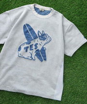 TES BUHI LOGO OPAL FINISH BIG TEE / ビッグシルエットTシャツ