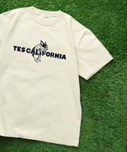 《6月下旬お届け予定》TES CALIFORNIA FLOCK LOGO T-SHIRT / Tシャツ