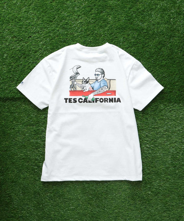 《6月下旬お届け予定》TES MALIBU STAR T-SHIRT / Tシャツ