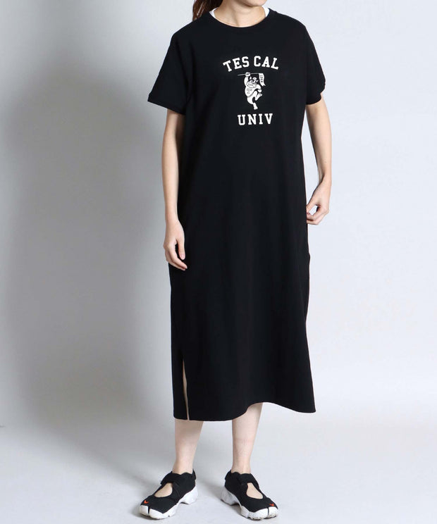 《6月下旬お届け予定》TES ORGANIC COTTONCOLLEGE FLOCKY ONE PIECE / ワンピース