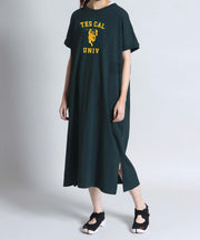 TES ORGANIC COTTONCOLLEGE FLOCKY ONE PIECE / ワンピース