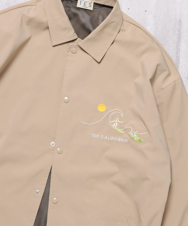 TES SURF GIRL EMB COACH JACKET / コーチジャケット