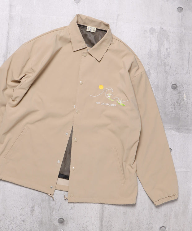 TES SURF GIRL EMB COACH JACKET / コーチジャケット