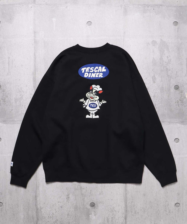 TES CAL DINER EMB BIG SWEAT / クルーネックスウェット