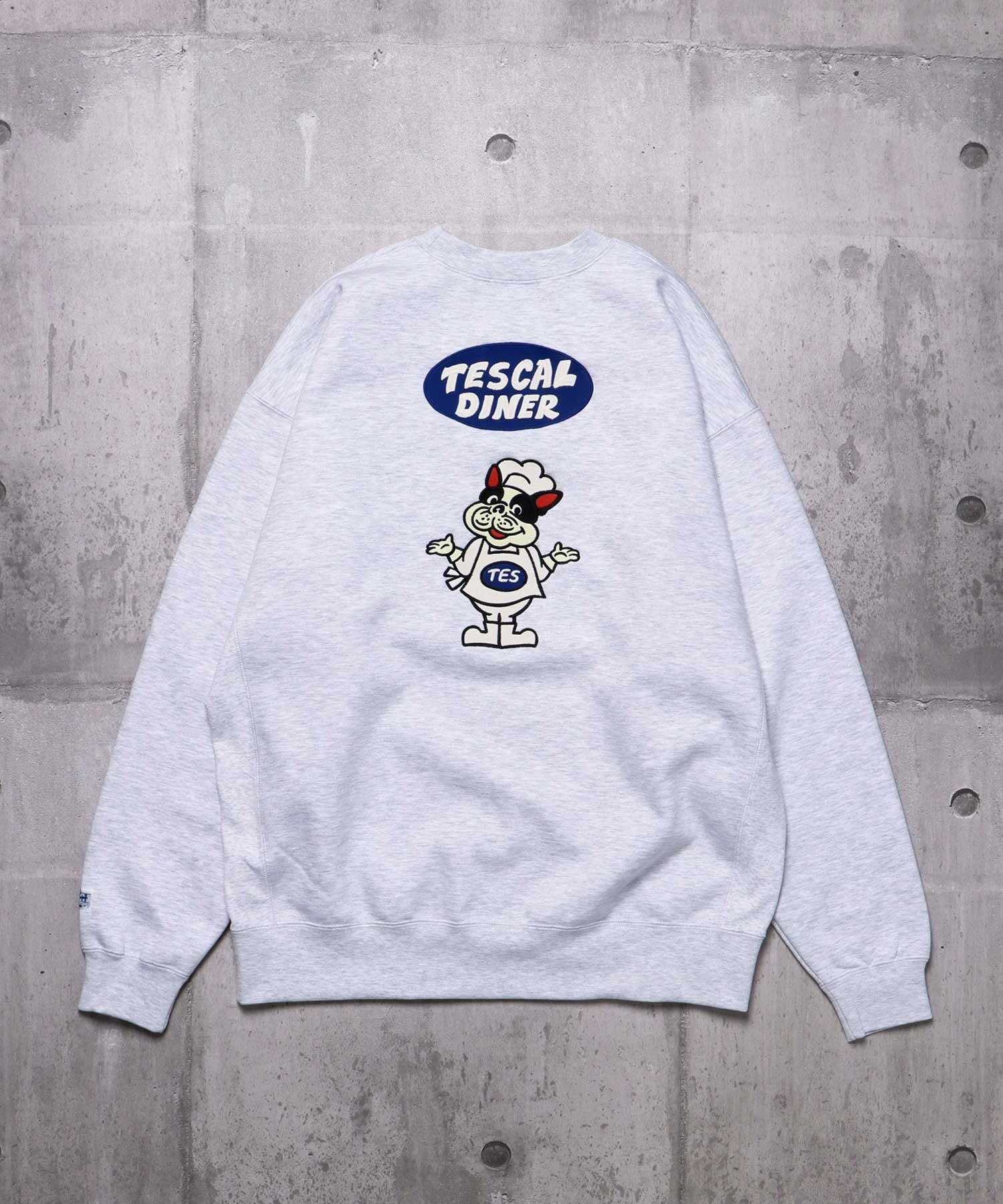 ✨TheEndlessSummer✨TES スウェット 杢グレー DINNER TES CAL DINER EMB BIG SWEAT / クルーネックスウェット – TES