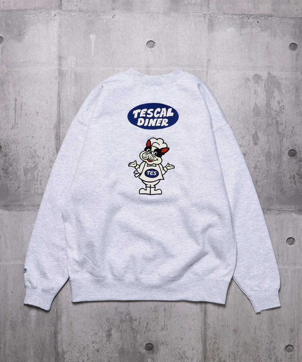 TES CAL DINER EMB BIG SWEAT / クルーネックスウェット