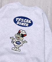 TES CAL DINER EMB BIG SWEAT / クルーネックスウェット