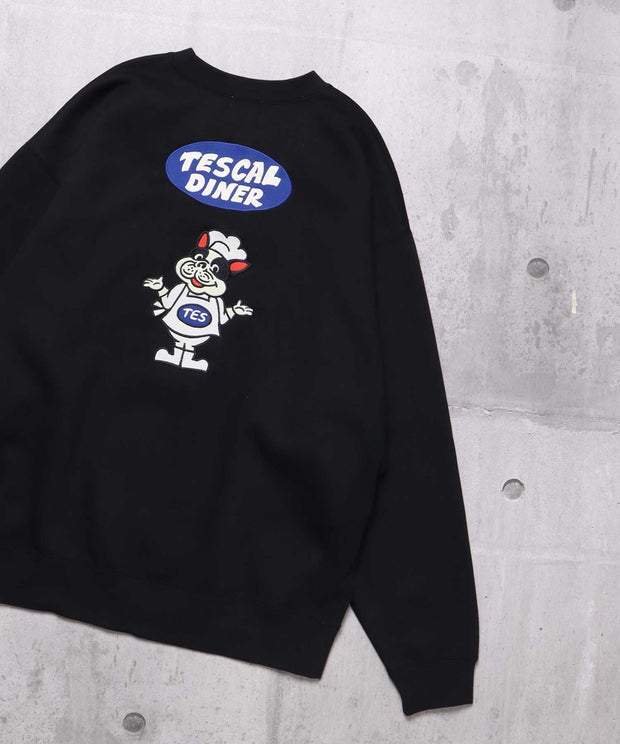 TES CAL DINER EMB BIG SWEAT / クルーネックスウェット