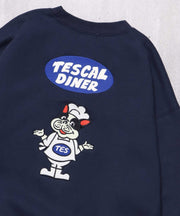 TES CAL DINER EMB BIG SWEAT / クルーネックスウェット