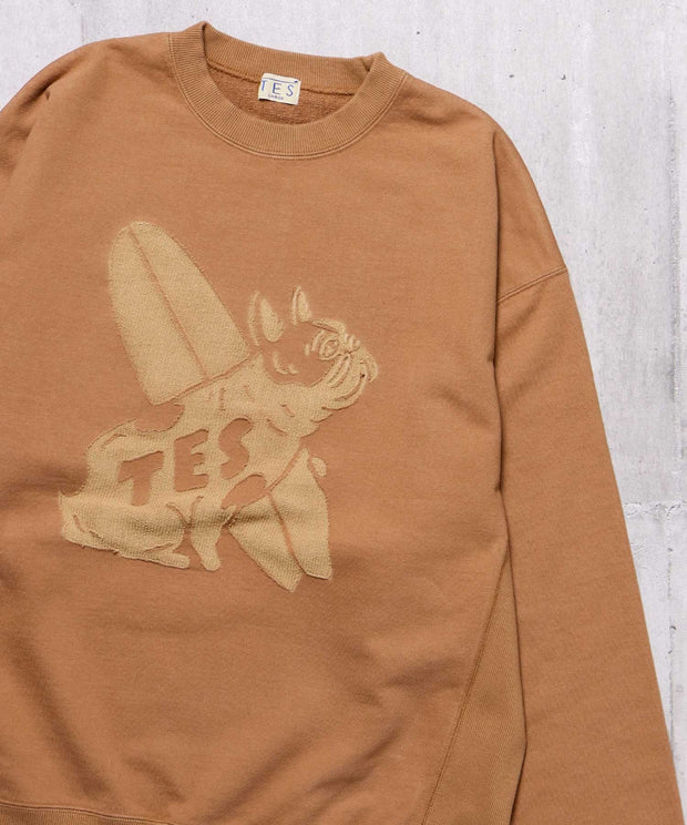 TES BUHI CAFE OPAL FINISH CREW NECK SWEAT / クルーネックスウェット