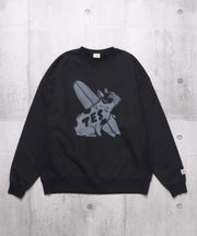 TES BUHI CAFE OPAL FINISH CREW NECK SWEAT / クルーネックスウェット