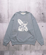 TES BUHI CAFE OPAL FINISH CREW NECK SWEAT / クルーネックスウェット