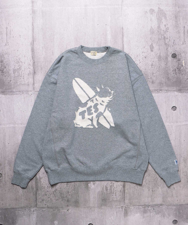 TES BUHI CAFE OPAL FINISH CREW NECK SWEAT / クルーネックスウェット