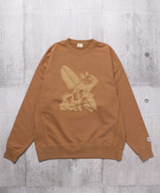 TES BUHI CAFE OPAL FINISH CREW NECK SWEAT / クルーネックスウェット