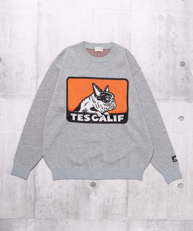 TES BOX LOGO JQ CREWNECK KNIT / クルーネックニット