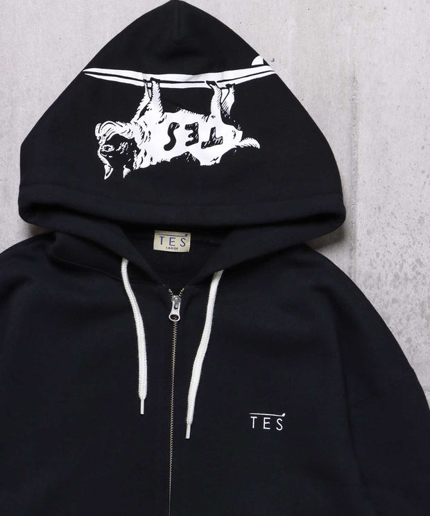 《一部予約商品》TES LOCAL CREW ZIP PARKA / スウェットパーカー