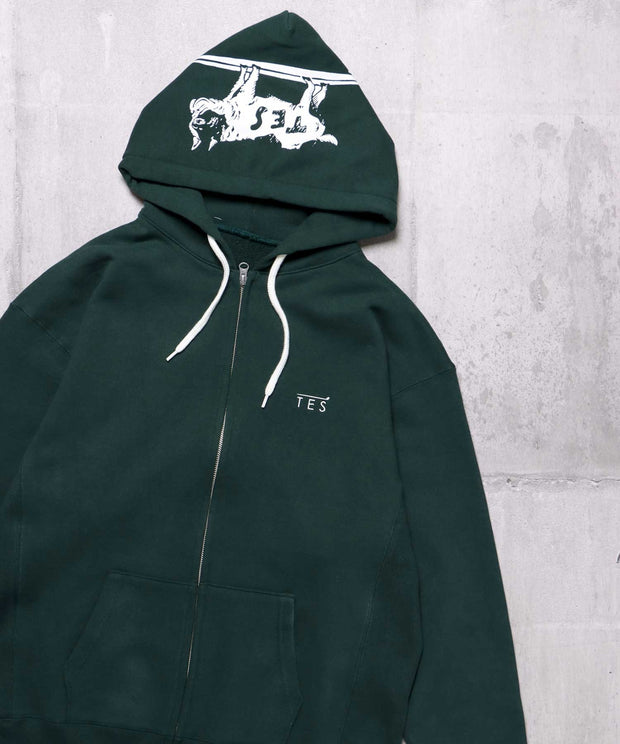 《一部予約商品》TES LOCAL CREW ZIP PARKA / スウェットパーカー