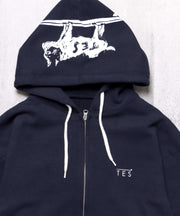 《一部予約商品》TES LOCAL CREW ZIP PARKA / スウェットパーカー