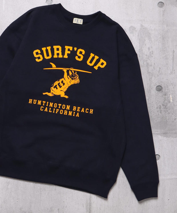 TES SURF'S UP FLOCKY CN SWEAT / クルーネックスウェット