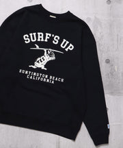 TES SURF'S UP FLOCKY CN SWEAT / クルーネックスウェット