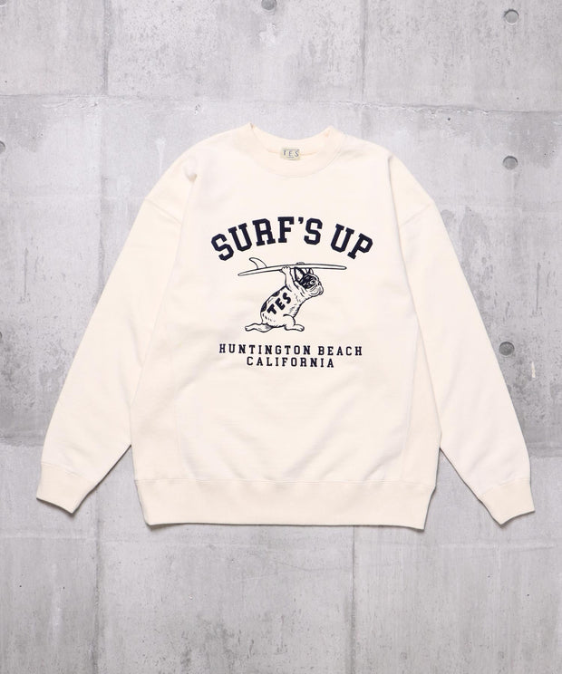 TES SURF'S UP FLOCKY CN SWEAT / クルーネックスウェット