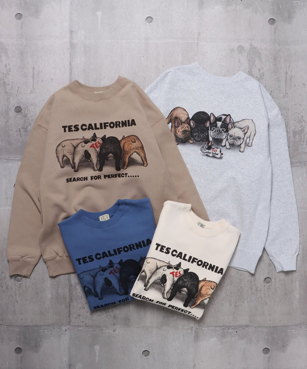 《一部予約商品》TES 4BUHI CN SWEAT / クルーネックスウェット