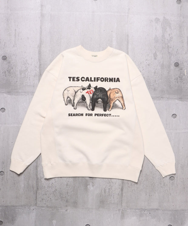 《一部予約商品》TES 4BUHI CN SWEAT / クルーネックスウェット