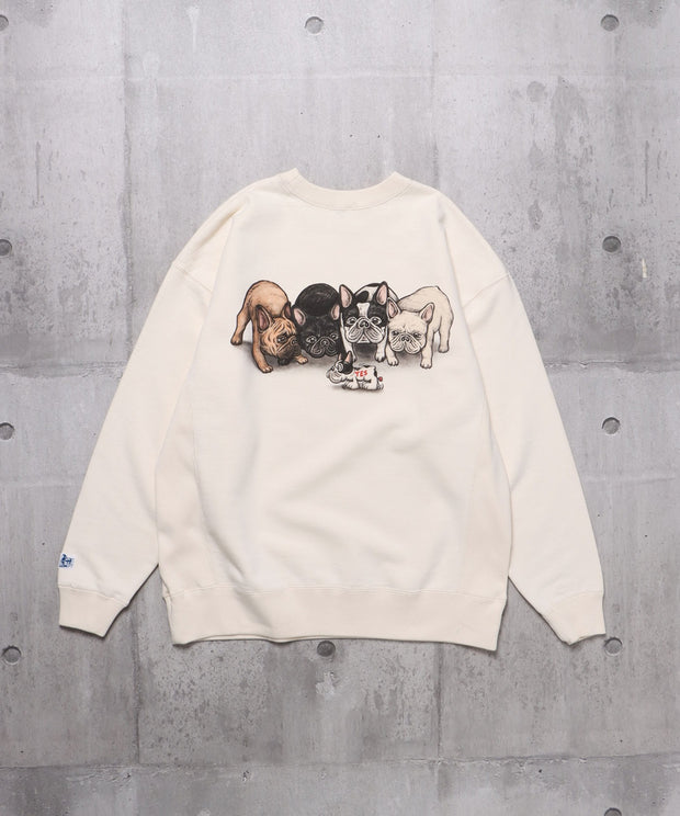 《一部予約商品》TES 4BUHI CN SWEAT / クルーネックスウェット