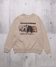 《一部予約商品》TES 4BUHI CN SWEAT / クルーネックスウェット