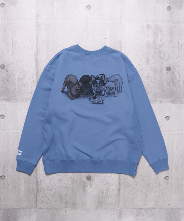 《一部予約商品》TES 4BUHI CN SWEAT / クルーネックスウェット