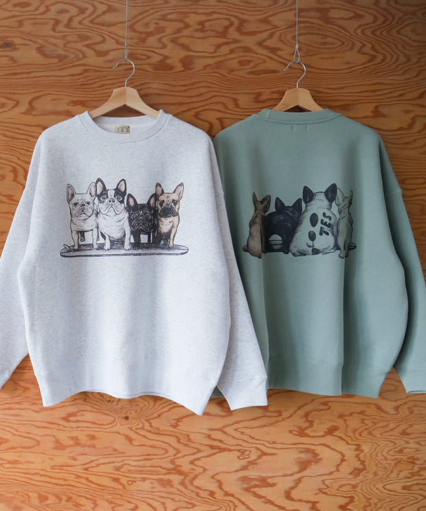 《12月下旬お届け予定》【WEB / FLAG SHOP限定】TES VTG 4BUHI BIG SWEAT CREWNECK /オーバーサイズ・ビッグシルエット・クルーネック