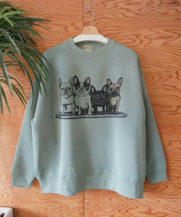 《12月下旬お届け予定》【WEB / FLAG SHOP限定】TES VTG 4BUHI BIG SWEAT CREWNECK /オーバーサイズ・ビッグシルエット・クルーネック