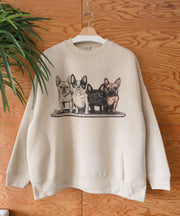 《12月下旬お届け予定》【WEB / FLAG SHOP限定】TES VTG 4BUHI BIG SWEAT CREWNECK /オーバーサイズ・ビッグシルエット・クルーネック