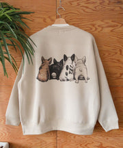 《12月下旬お届け予定》【WEB / FLAG SHOP限定】TES VTG 4BUHI BIG SWEAT CREWNECK /オーバーサイズ・ビッグシルエット・クルーネック