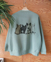 《12月下旬お届け予定》【WEB / FLAG SHOP限定】TES VTG 4BUHI BIG SWEAT CREWNECK /オーバーサイズ・ビッグシルエット・クルーネック