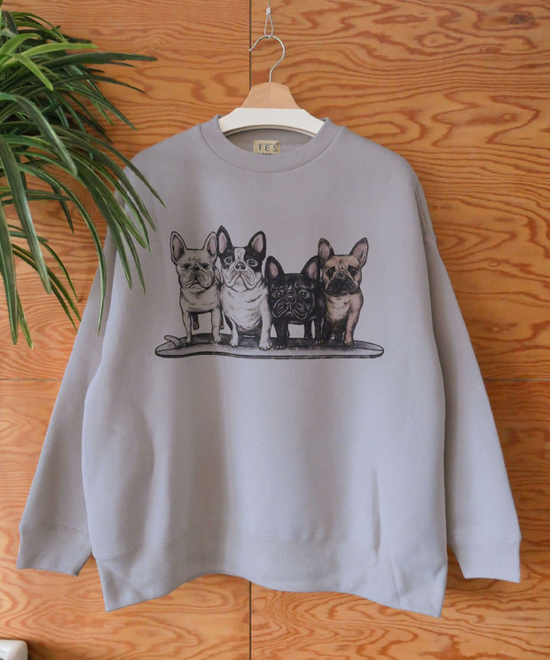 《12月下旬お届け予定》【WEB / FLAG SHOP限定】TES VTG 4BUHI BIG SWEAT CREWNECK /オーバーサイズ・ビッグシルエット・クルーネック