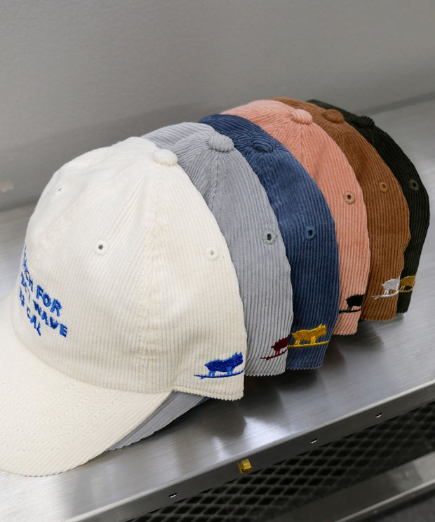 《一部予約商品》【WEB / FLAG SHOP限定】HAND LOGO EMB CORDUROY CAP / キャップ