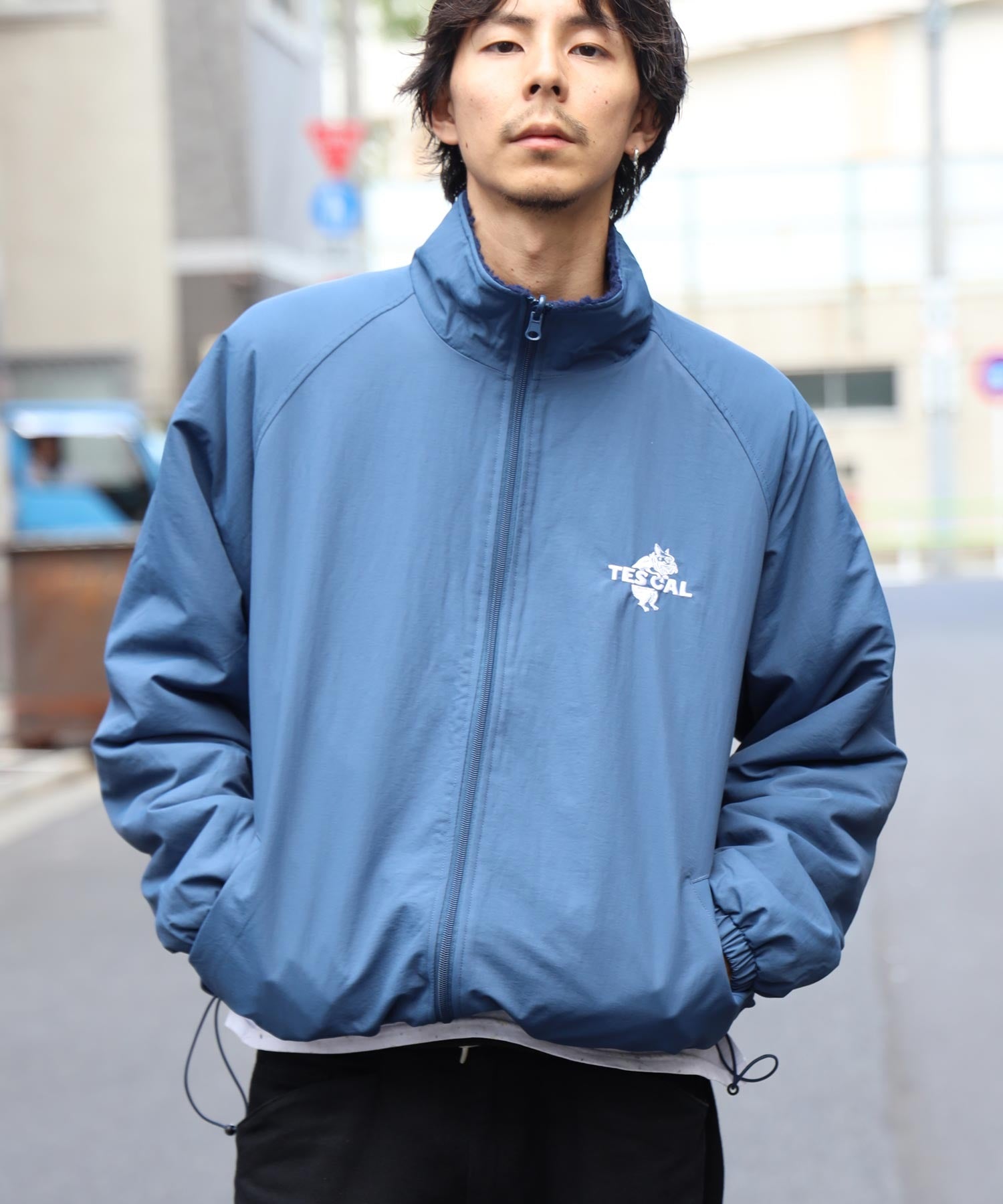 Bonbon EviStub リバーシブルフリースジャケット　M EviStub リバーシブルフリースジャケット B1410 bonbon store evistub