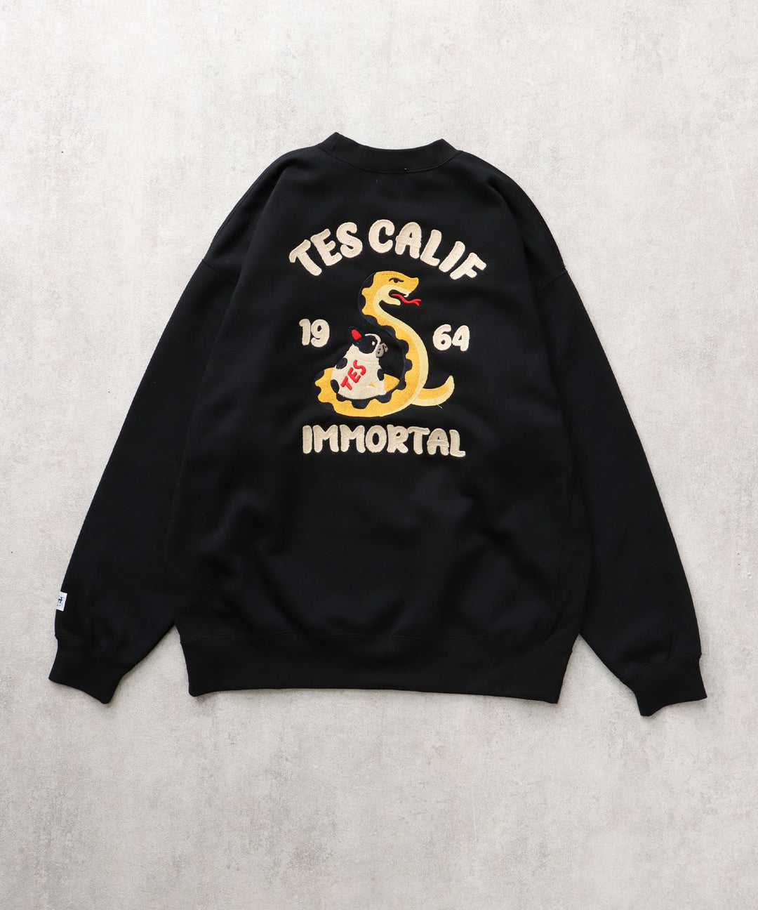 TES 2025 SNAKE CHAIN EMB BIG SWEAT / クルーネックスウェット