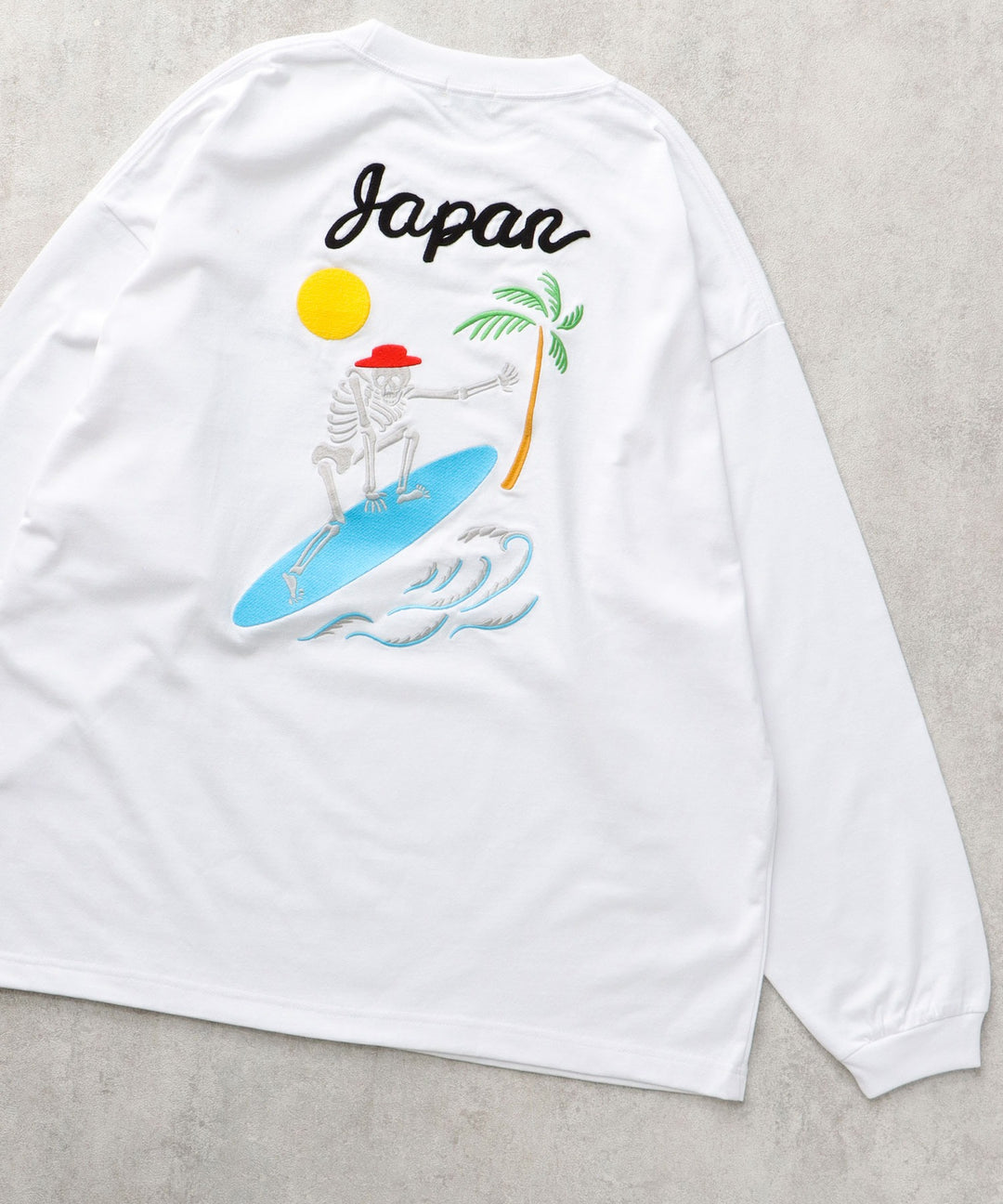 TES SKULL RIDER CHAIN ENB LONG SLEEVE BIG T-SHIRT / ロンT