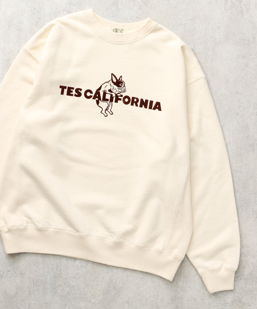 一部再入荷】TES CALIFORNIA FLOCK CN SWEAT / クルーネックスウェット