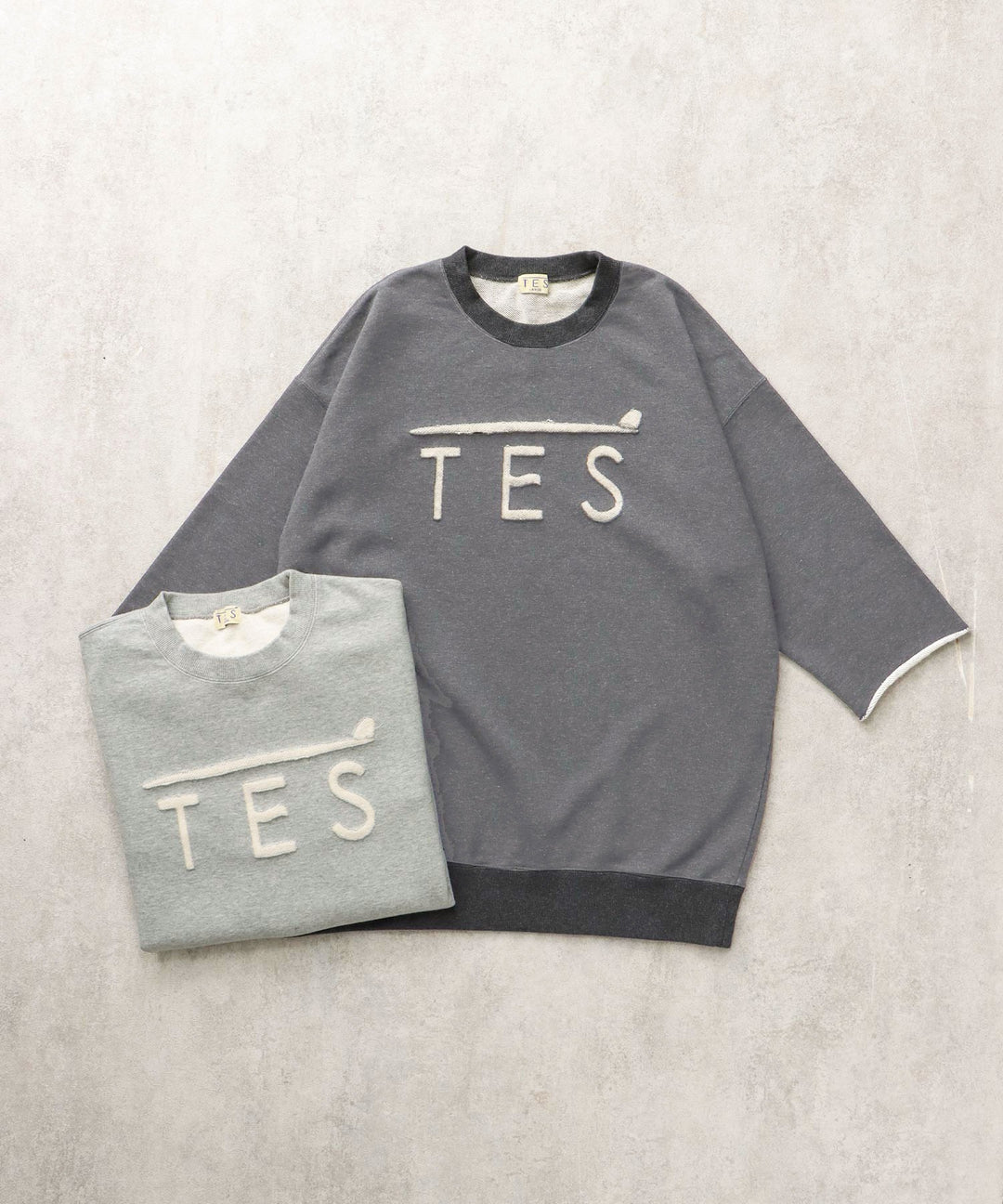 TES LOGO OPAL FINISH 7SLEEVE SWEAT / 7分袖スウェット – TES