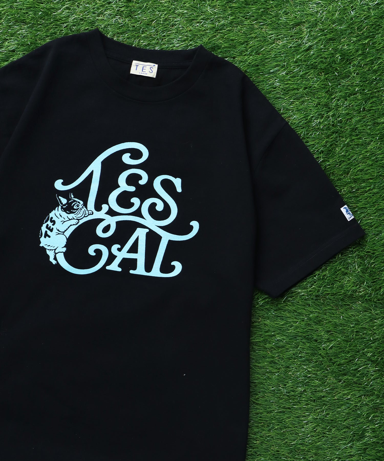 7月下旬お届け予定》 TES VINTAGE LOGO FLOK PT T-SHIRT/ Tシャツ 