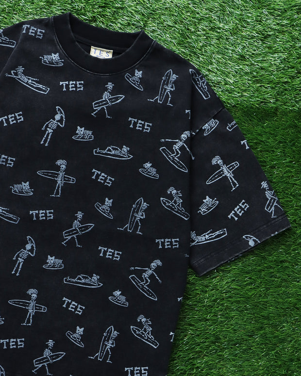 TES ENDLESS SURFIN ALL OVER T-SHIRT / ビッグシルエットTシャツ